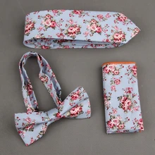 Mantieqingway для мужчин Свадебный Цветочный шейный платок галстук-бабочка платок набор печати повседневный галстук для мужчин карманные корбаты аксессуары для полотенец костюмы