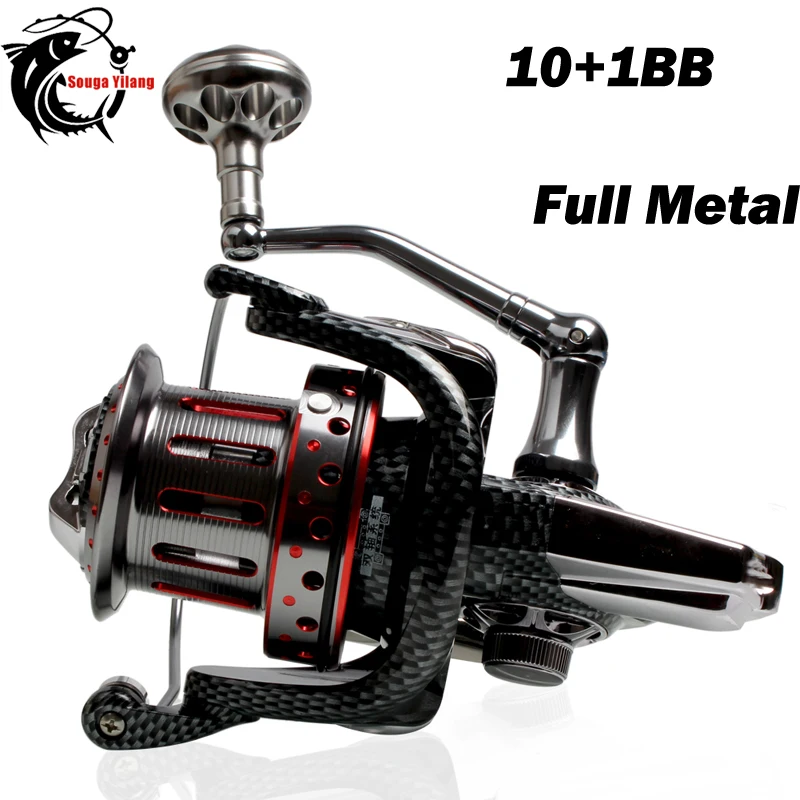 

11BB Sea Fishing Reel Ratio 4.7:1 Big Spool Surf Long Casting Trolling Reels Feeder Spinning Fishing Reel Saltwater