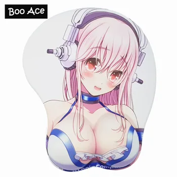 

Super Sonico Anime 3D Oppai Mouse Pad with Soft gel Wrist Rest