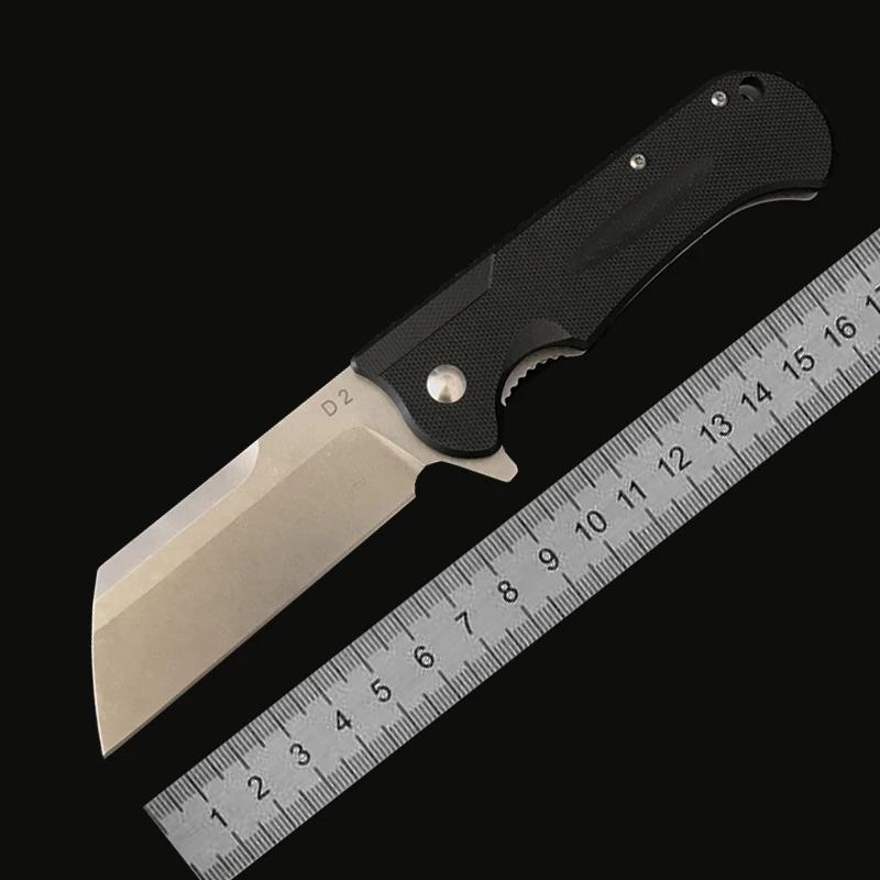 HY001 D2 складной нож G10 Ручка шарикоподшипник система Открытый Тактический