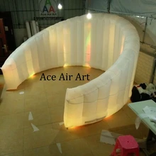 Дизайн распродажа очаровательный изогнутый надувной фотостенд настенный светодиодный светильник надувной Dj настенный светильник с лампочкой для мероприятий
