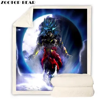 

Blackening Dragon Ball Throw Blanket Anime 3D Print Fashion Fleece Picnic Office Adult Soft School Travel Couch Quilt Kid