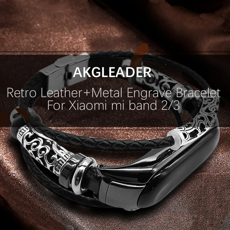 For Xiaomi Band 3 Retro Watch Band Real Leather With Jewelry Wrist Strap For Xiaomi Mi 2 3 Watchbands horloges bandje For Xiaomi Band 3 Retro Watch Band Real Leather With Jewelry Wrist Strap For Xiaomi Mi 2 3 Watchbands horloges bandje