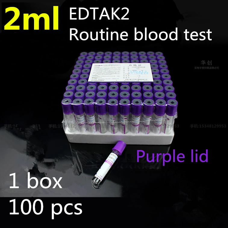 EDTAK2 blood test tube