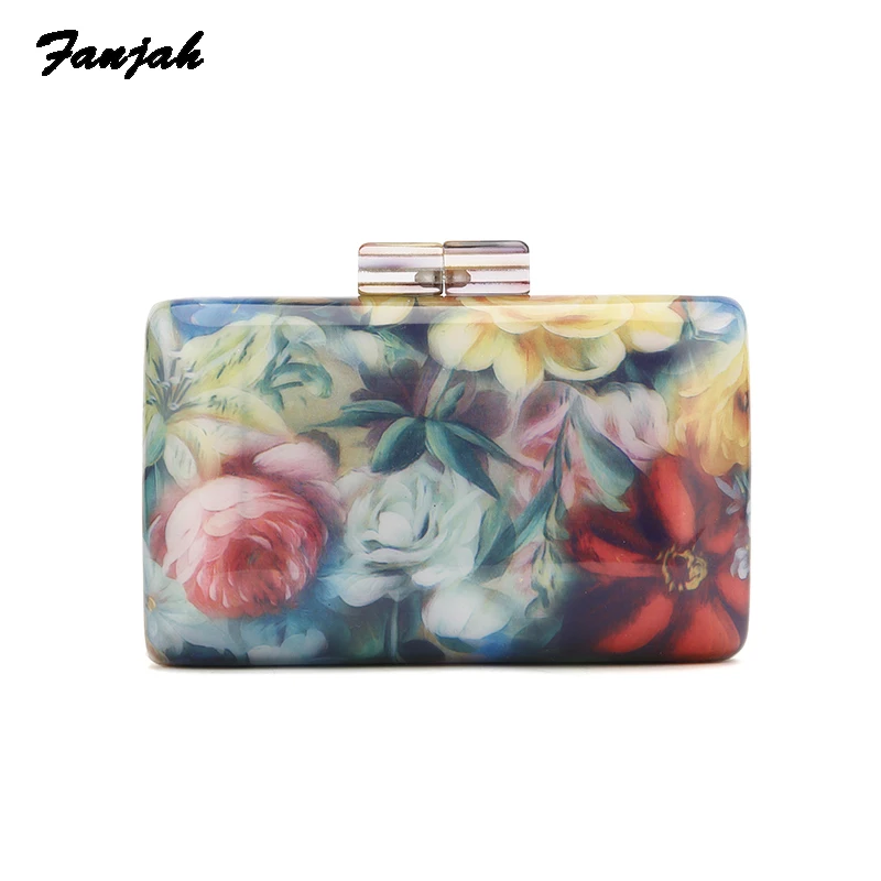 

2018 Luxury Women Bag Designer Box Colorful Evening Party Bag Female Acrylic Clutch PVC Handbag Famous Brand Chain Crossbody Bag