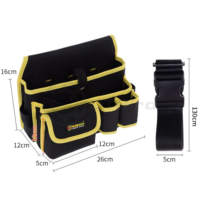 Multi-pockets Tool Bag Waist Pockets Electrician Tool Bag Water Proof Pouch Tools Bag Belt Waist Pocket Case High Capacity