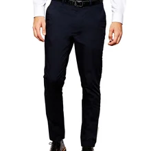 Мужской темно-синий уютный прямой тип Длинные Костюмы Брюки модный бренд повседневные брюки для бизнеса индивидуальный заказ мужской костюм для отдыха брюки