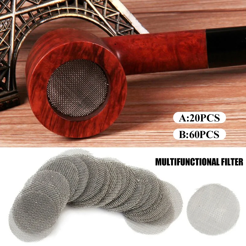 Multifunctional Hookah Water Pipe Metal Filters Stainless steel Smoke Pipes Screen Gauze Smoking