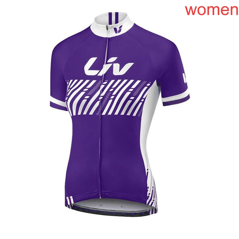 Для женщин LIV Велоспорт Джерси летние с коротким рукавом MTB велосипед велосипедная Одежда дышащая быстросохнущая Mujer Ropa ciclismo Maillot - Цвет: 7Q