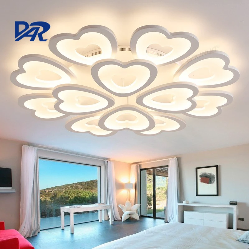 

High quality heart-shaped modern led ceiling lamp home light ceiling lighting fixtures living room lustre de plafond plafoniere