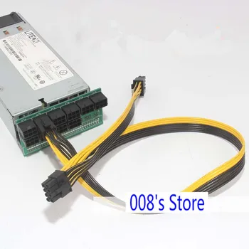 

New 80CM Power Supply Cable Server Board 6Pin Transfer Line Ethernet Revolution Two 8(6+2) Pin Full 18AWG Connectors