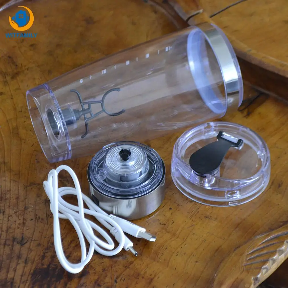 

500ml Protein Shaker bottle Sports Travel Electric Automatic Water Bottle With USB Charge Plastic BPA Free Mixer bottles