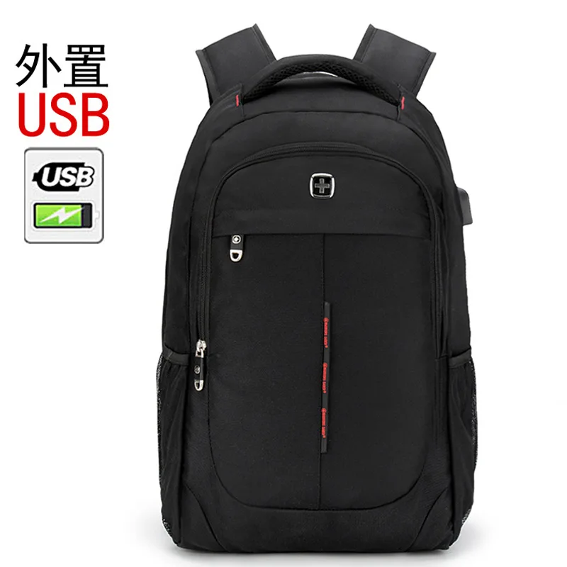 Swiss Backpack Suissewin usb 17 inch men gear win waterproof big Laptop