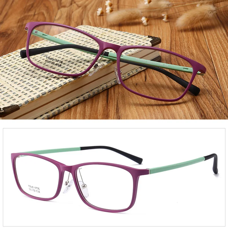 TR90 оправа для очков Для мужчин Сверхлегкий Ретро рецептурные Для женщин полный оптический High-end корейский близорукость очки
