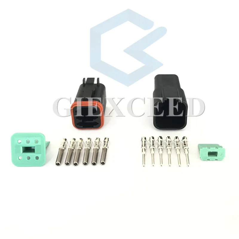 6 Pin Черный DT DT06-6S DT04-6P авто автомобиль скорость акселератора педаль Разъем
