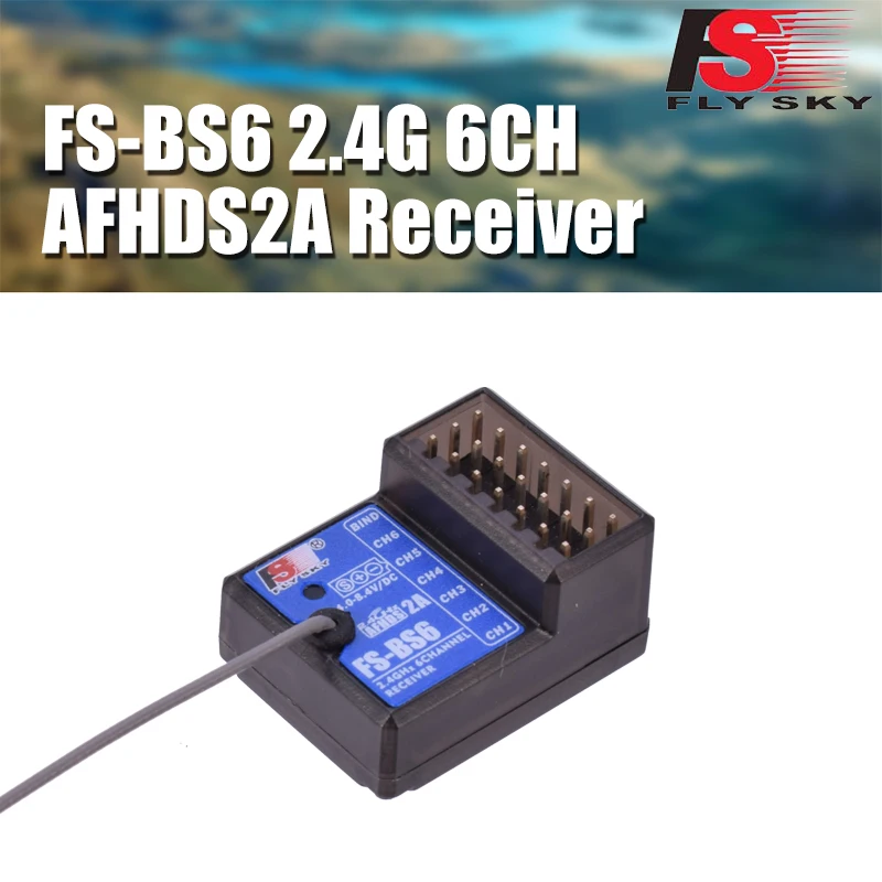 Приемник Flysky FS BS6 BS3 BS4 2 4G 6CH с стабилизацией гироскопа для Flysky|Детали и аксессуары|