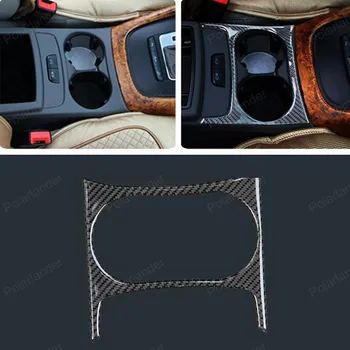 

Car Water Cup Holder Cover Frame for A/udi Q5 Interior Accessories carbon fiber 3D Stickers Decal Trim Car Styling