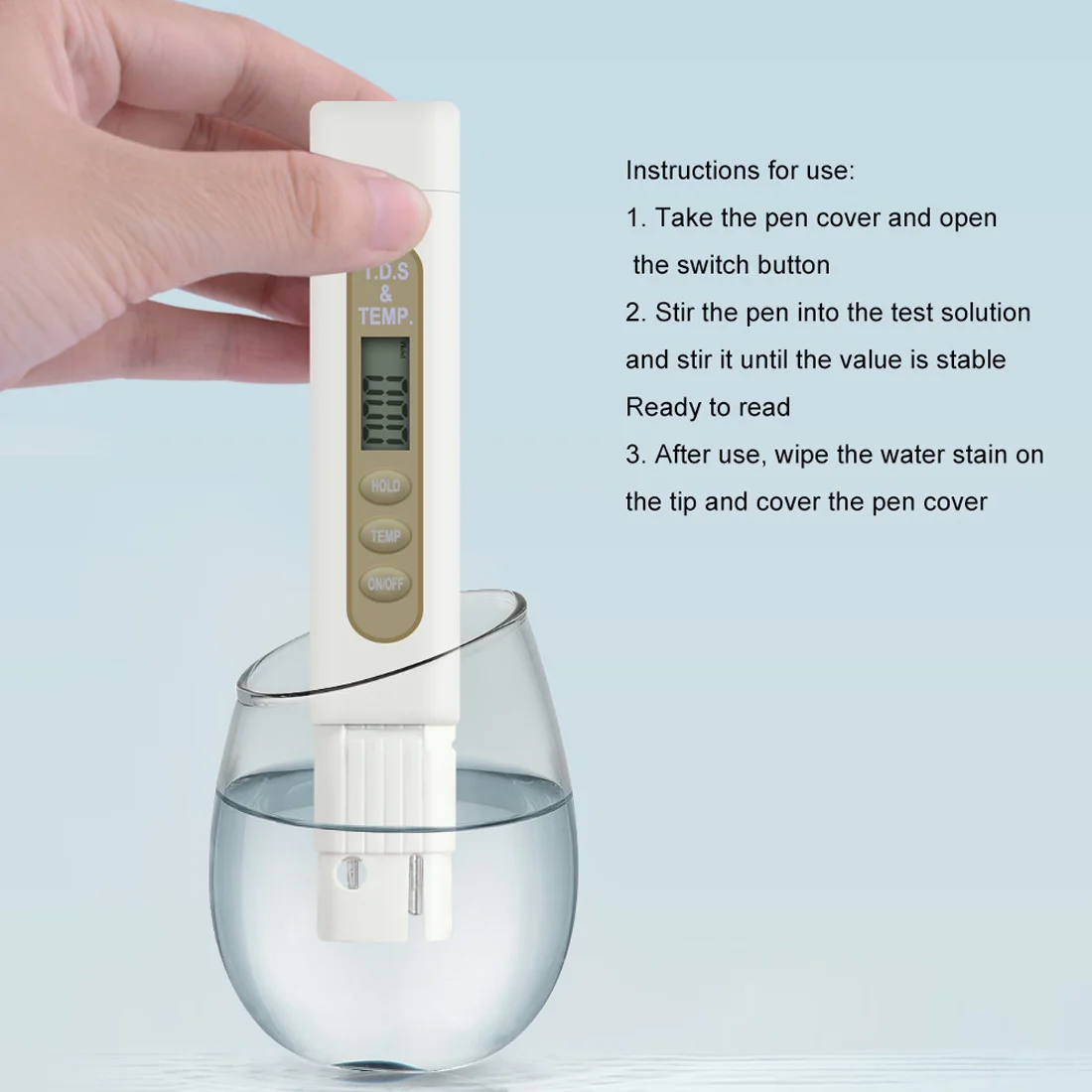 

PH Tester TDS Water Quality Test Pen Purity Test Tool For Drinking Tank Measuring Instrument 0-9999/0.001