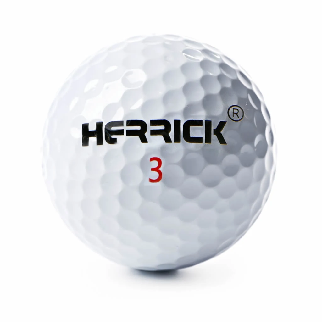 Мяч для гольфа, белый высокого качества игры мяч в два слоя, прочного расстояние зарина мяч 3pcs / много свободного судоходства - Цвет: NO.3