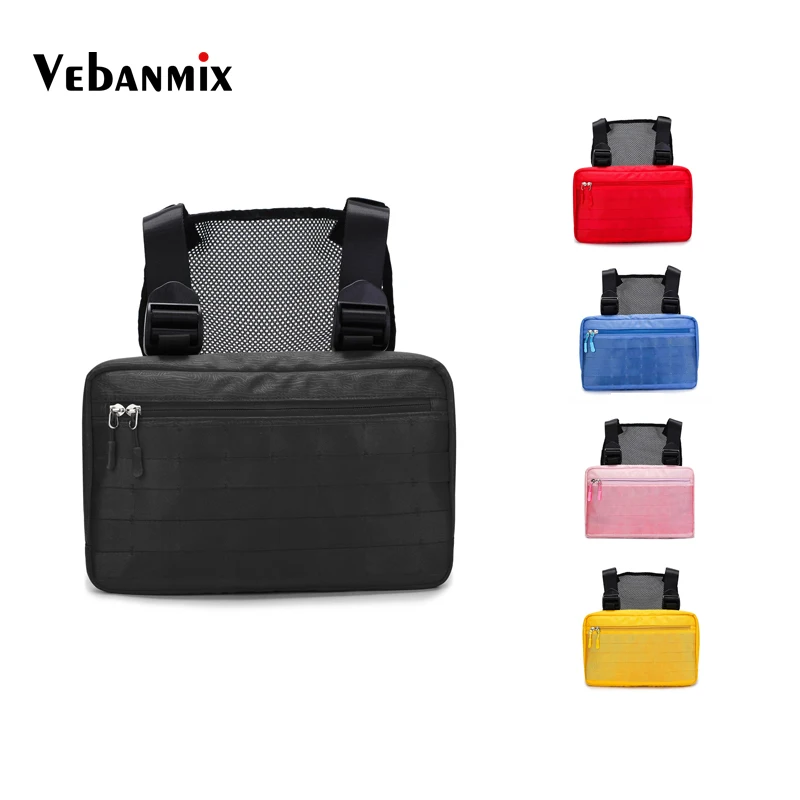 

2019 Chest Rig Waist Bags Streetwear Hip Hop Fashion Tactical Harness Chest Bag for Men Functional Package Kanye West 5 Colors