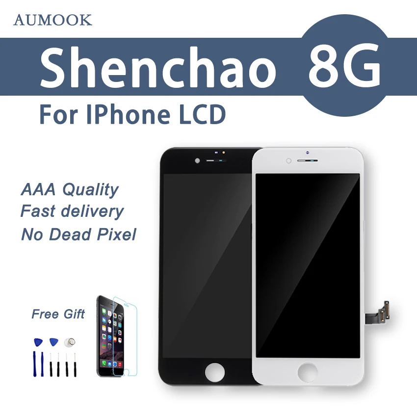 10PCS 100% Guarantee For ShenChao Quality 4.7 inch LCD Screen iPhone 8 Touch Display Glass Assembly DHL Free Shipping | Мобильные