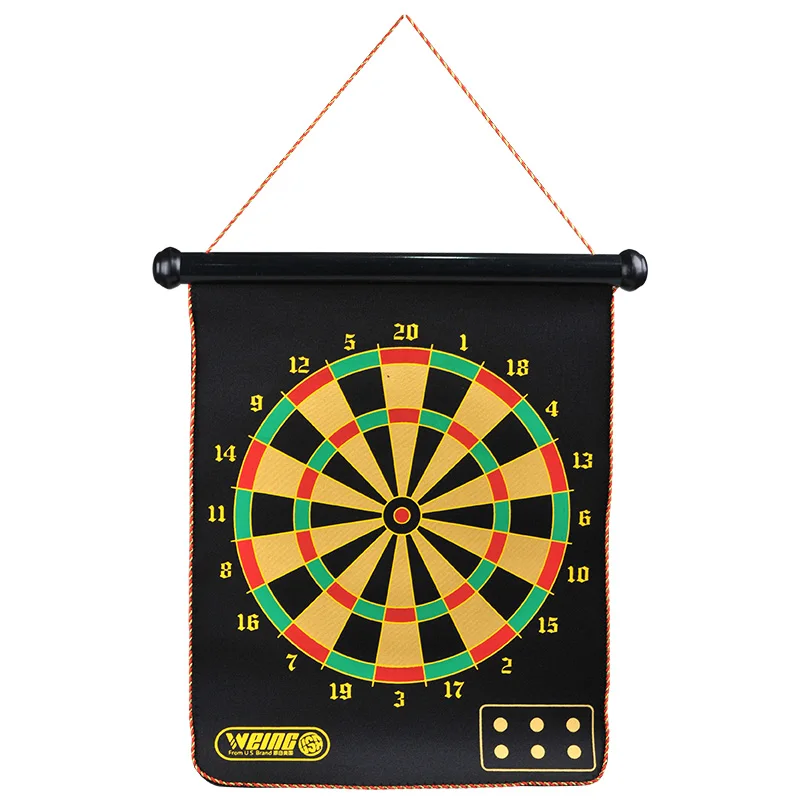 

WEING 332 magnetic dart target +4 magnetic darts Suitable for over 3 years of age Easy to accept Darts target indoor games