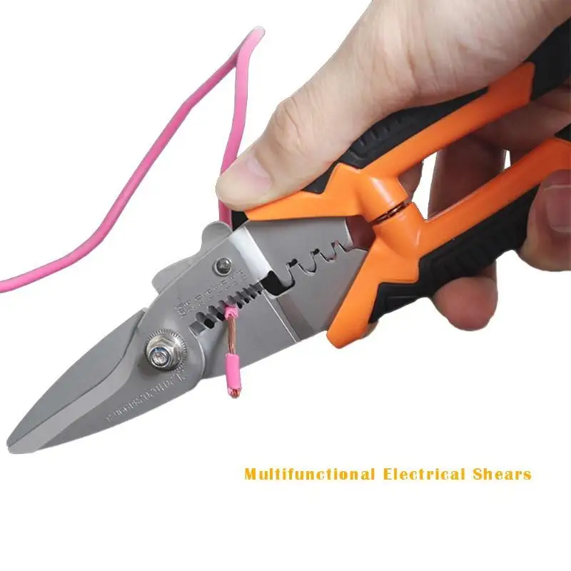 Многофункциональная Бытовая ножницы обжимные клещи для зачистки проводов провода резак для зачистки инструменты