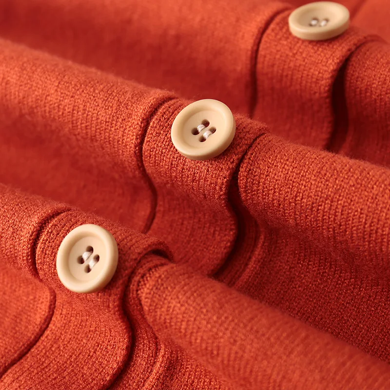 ZEHANGSEA2019 spring wild new fashion wool knit cardigan V-neck women's long shirt simple large size quality cardigan-Shipping