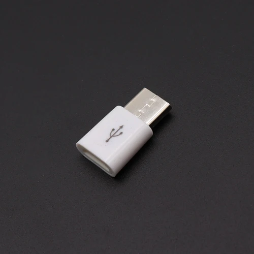 TingDong 10 шт./партия USB 3,1 type C штекер для Micro USB Женский адаптер type-C Конвертер Разъем USB-C черный и белый - Цвет: B