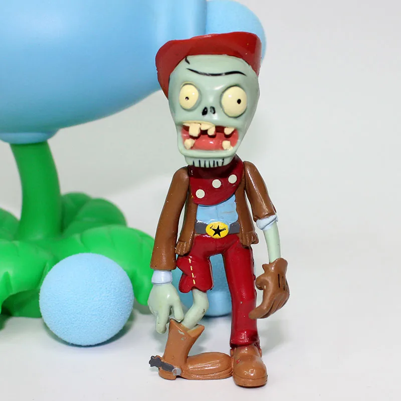Action Figure PVZ Plants VS Zombies PVC 10cm Peashooter Agriculture Gun