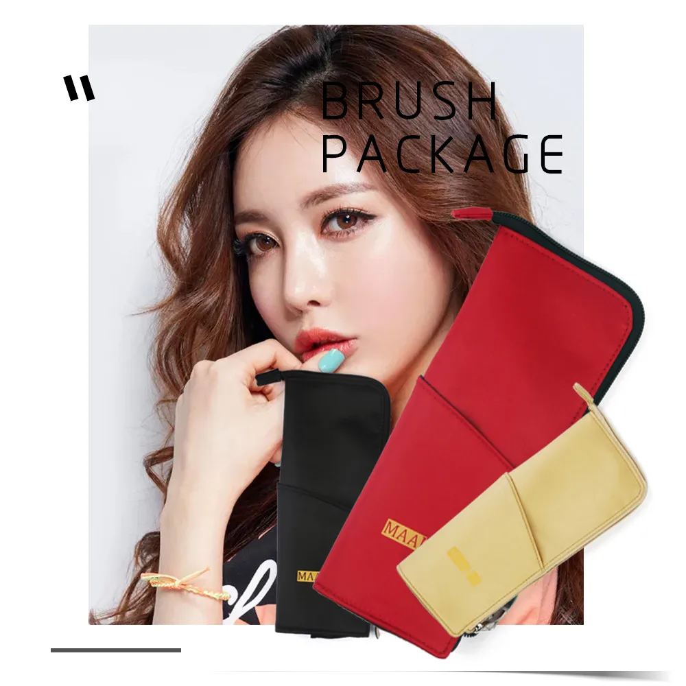 Woman cosmetic bag Beauty Travel Cosmetic Bag FashionNew cloth making  Multifunction  Makeup brush storage supplies#P50