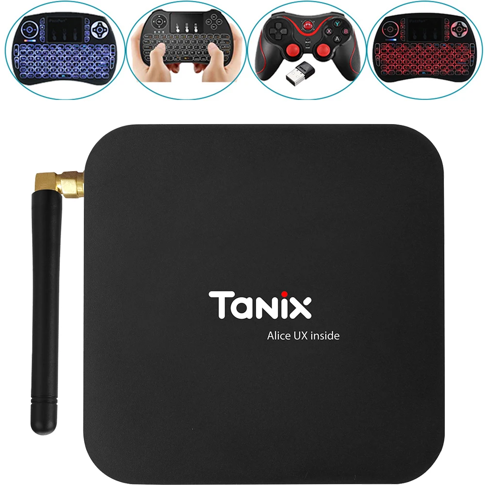 ТВ-приставка Tanix TX6 Allwinner H6 4 ГБ DDR3 32 Гб EMMC 2 ГГц 5 WiFi BT4.1 поддержка 4K H.265 Bluetooth 0 WIFI Android 7