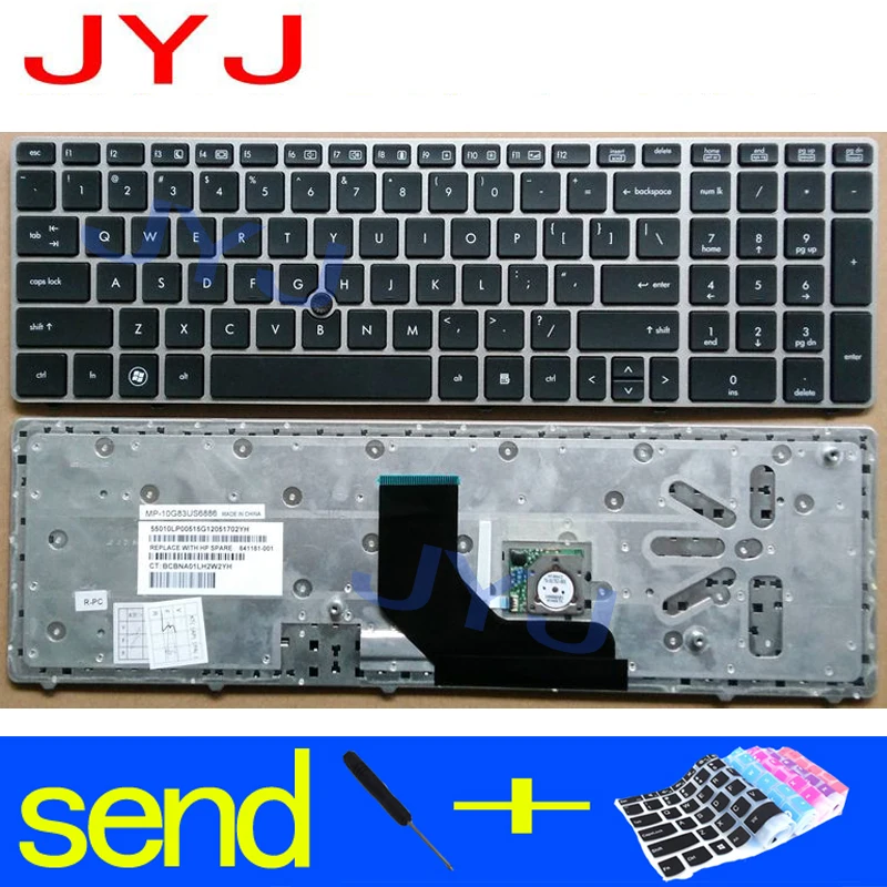 Новая клавиатура для ноутбука HP ProBook 6560b 6565b 6570b 8560p 8570p прозрачная защитная пленка |