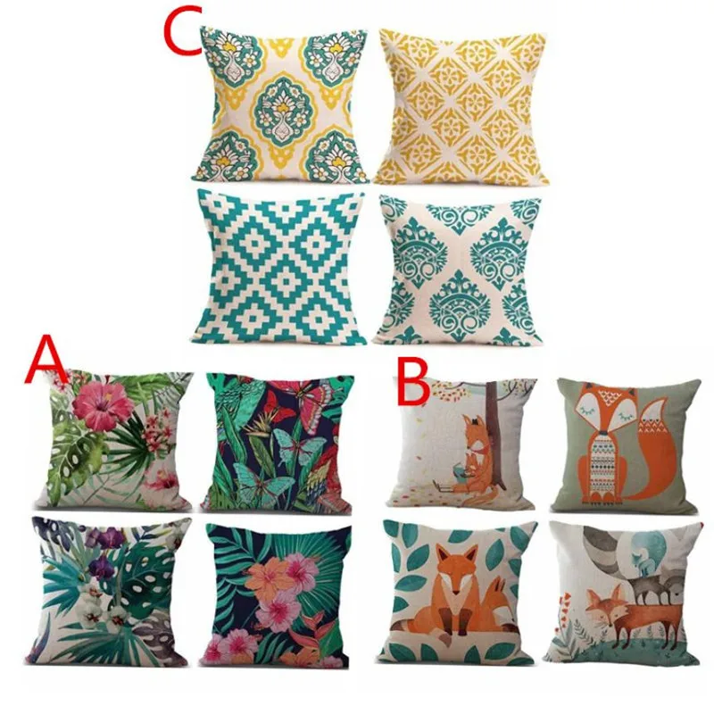 sofa decorative cushions 4PC  Pillow Cases Linen Sofa Cushion Cover Home Decor x30320  7