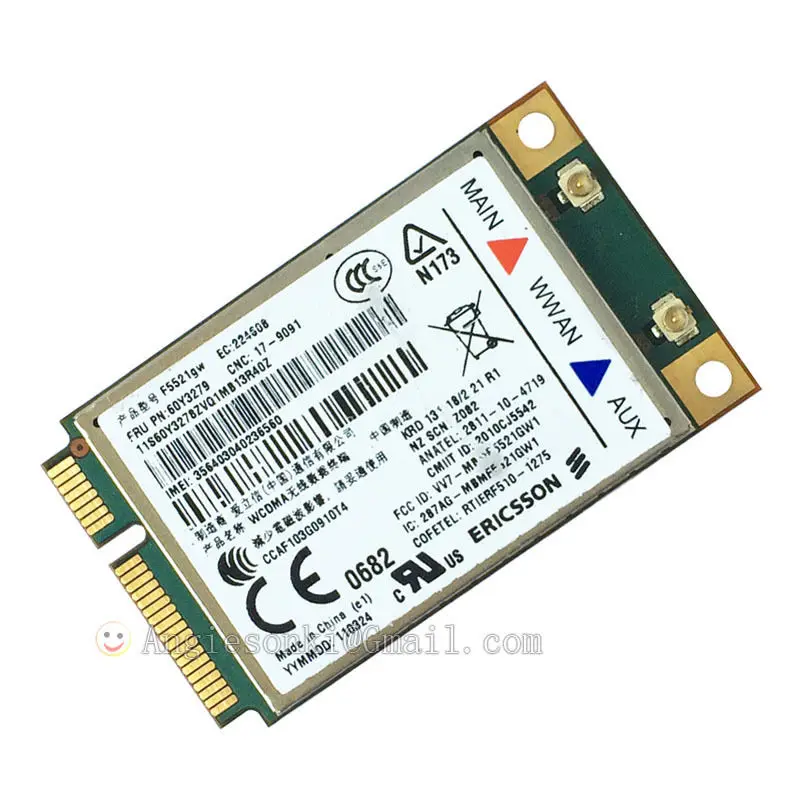 Разблокирована F5521GW 60Y3279 04W3767 21 Мбит/с HSPA + 3G WWAN карта для Thinkpad Lenovo E420 T520 W520 X220 T420 X1 L420