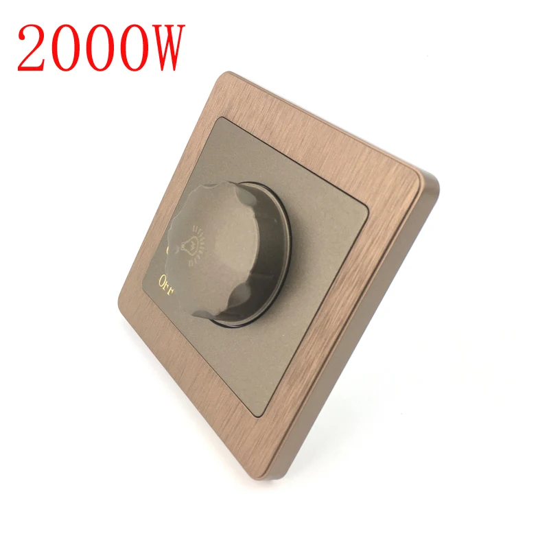 

2000W Dimmer 220V Wall Dimming Switch Incandescent Light Dimming With Switch Edison Bulb Dimming