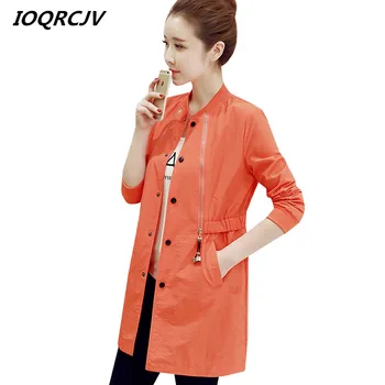 

New Autumn Women Trench Coat Fashion Slim Long Elegant Windbreaker Long Sleeve Patchwork Outwear Casual Female Coat Top L222