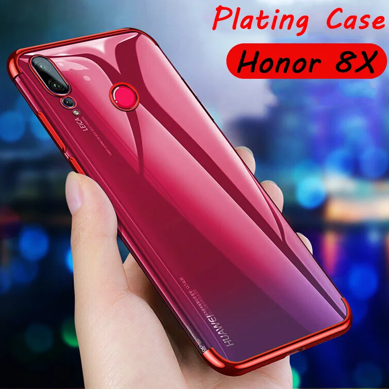 

3 in 1 Plating Shockproof Protective Phone Case for Huawei Honor 8X Max 8A 8C 7X 7A 7C 6C Pro Case for Honor View 20 10 Lite