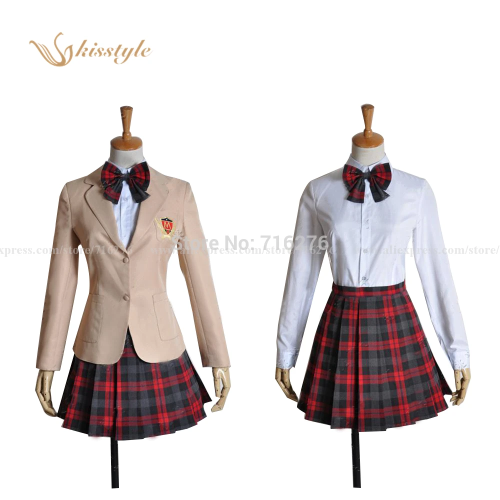 Kisstyle Fashion Chihayafuru Anime Chihaya Ayase Uniform Cosplay Costume Custom-Made |