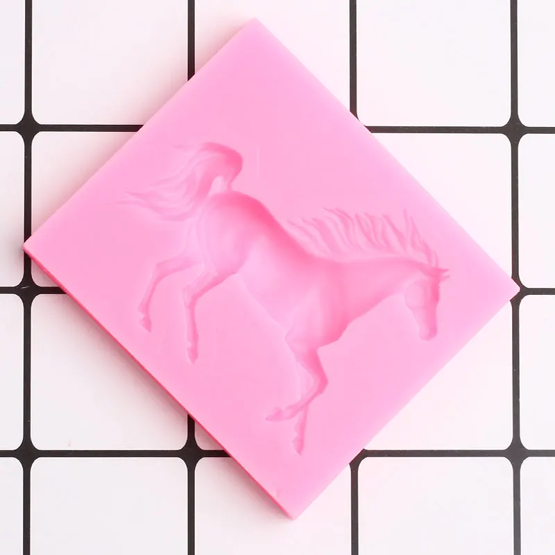 3D Pegasus силиконовая форма лошадь Конфеты Шоколад помадка формы DIY Детский День Рождения украшения торта инструменты Мыло Форма для полимерной глины
