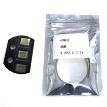 10 шт. SMD 3225 активных кварцевый генератор OSC 40 мГц 40 м 3,2*2,5 3,3 В 25PPM