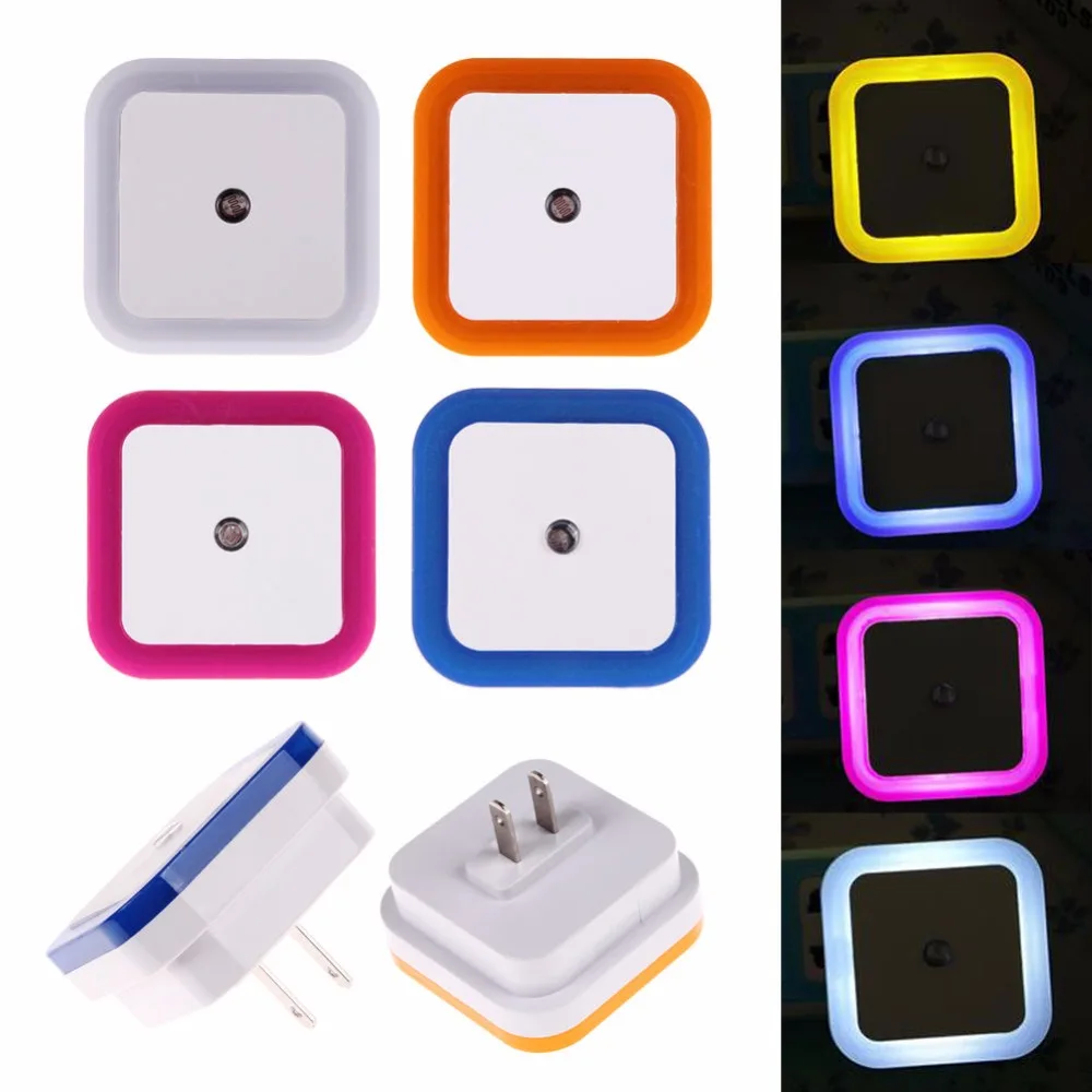 LED night light in plug with sensor control baby lamp 220V EU plug wall socket light Baby Bedroom bedside lamp bulb Backlight