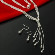 Модный комплект ювелирных изделий, 925 серебряное ожерелье. Красивые украшения. Хорошее качество S186403