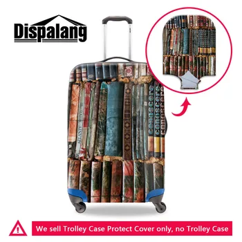 

Dispalang Book Print Luggage Cover Travel Suitcase Cover Dustproof Spandex Elastic Luggage Protector for 18-30 inch Trolley Case