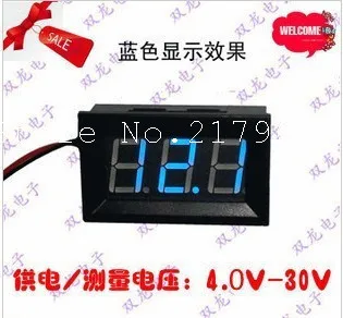 

With reverse polarity protection ! 4.0-30V two -line digital display / digital voltmeter