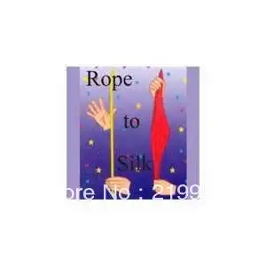 

Free Shipping 2 pcs/lot Rope To Silk Magic Tricks