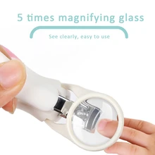 Детская Nail Clipper Симпатичные анти-клип мясо с лупой младенческой Finger триммер для собак Уход за детскими ногтями резаки для ногтей