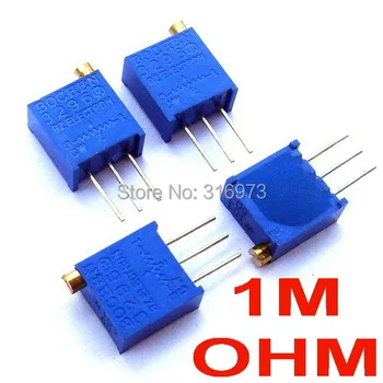 

(2pcs/lot) 1M ohm 3296 Multiturn Trimming Potentiometer.