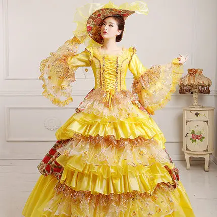 

Medieval Renaissance Court Queen Victorian Ball Dress Medieval Lolita Party Halloween Costume For Women XXXL Plus