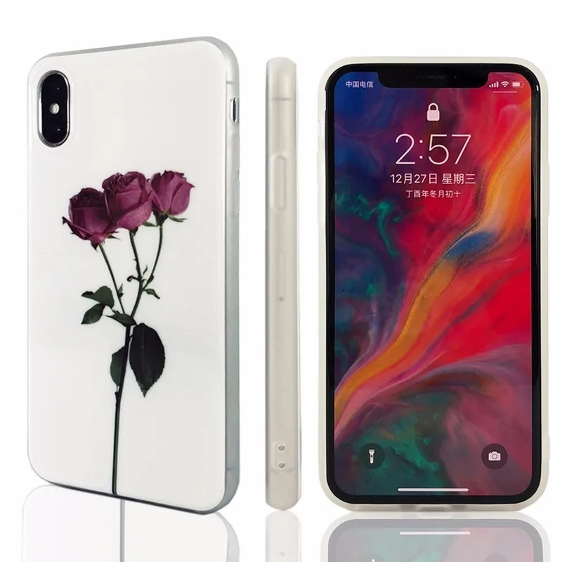 New Stylish Soft TPU White Smart Phone Case Cover For